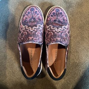 Barely worn lucky brand velvet sneakers
